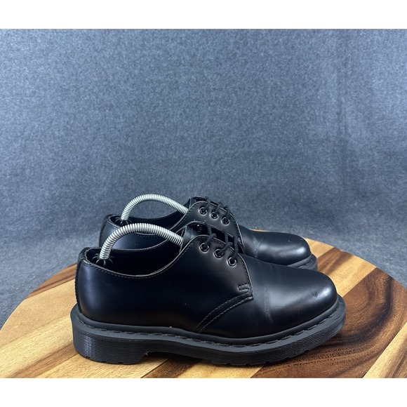 DOC DR. MARTENS 1461 Mono Smooth Black Leather Oxford Shoes Mens 5 Womens 6 - Picture 1 of 12